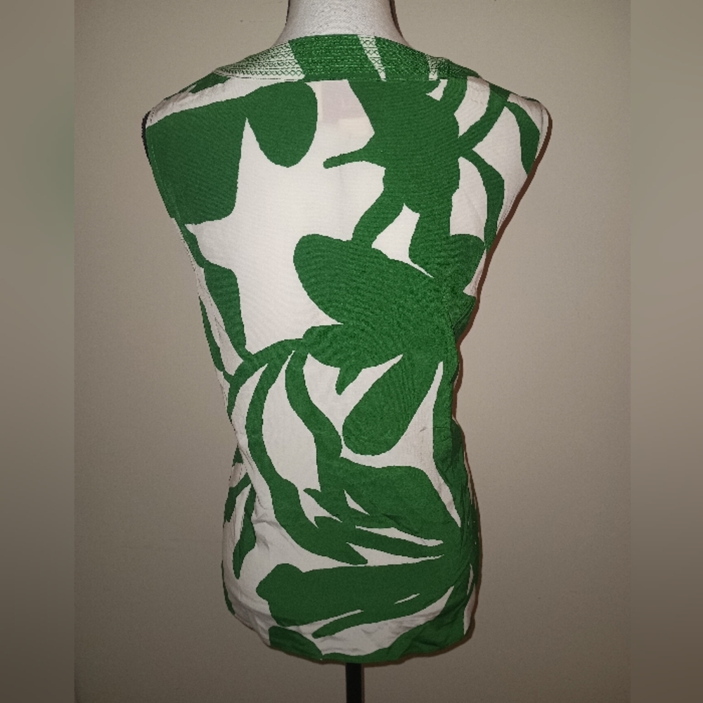 New Figue Green and White Women's Top SZXL - Picture 2 of 6